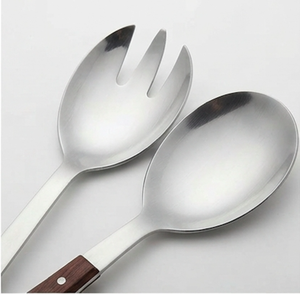 Servidor de Ensalada Simple de Acero Inoxidable, Utensilios para Ensalada con Acabado Clásico Tipo Espejo, Perfecto para Uso Diario en el Hogar y Eventos Corporativos - Product Image 2