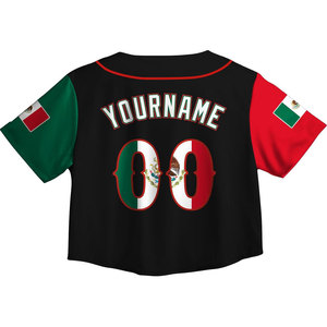 Maillot de baseball personnalisé pour femme, coupe courte, impression par sublimation, logo personnalisé, nom et numéro de l'équipe, t-shirt de sport en polyester de qualité supérieure - Product Image 2
