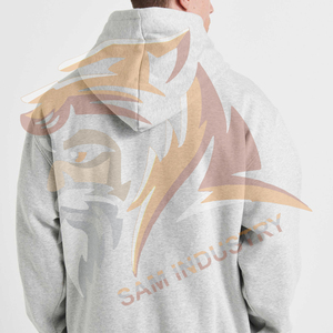 Sweat-shirts surdimensionnés pour hommes, légers et professionnels, 100% coton, matière douce, respirante, anti-rides - Product Image 2