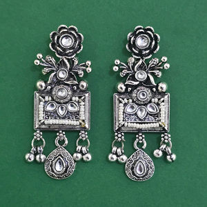Boucles d'oreilles de luxe en perles oxydées avec placage oxydé 811308 - Product Image 4