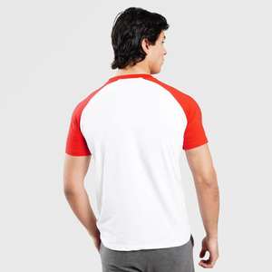 Camiseta 100% algodón para hombre, corte holgado, estampada, de alta calidad, 100% algodón, estilo raglán, para gimnasio, entrenamiento, corte ajustado, estilo musculoso. - Product Image 2