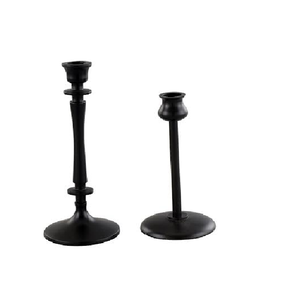 Candle Holder Set of 2 Iron Christmas Home Decor for Dining Table Centerpiece Coffee Table Mantel or Any Table <b>Top</b> - Product Image 1