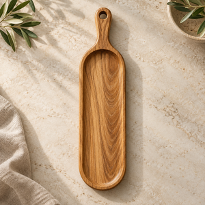 Bandeja de Servir de Madera Hecha a Mano, Moderna, Ecológica y Duradera, con Asa - Product Image 4