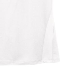 Polo blanc en maille respirante pour femme, broderie du blason, manches courtes, col, vêtement de sport de golf haute performance - Product Image 6
