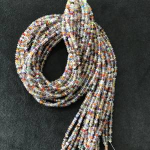 Cuentas Redondas Multifacéticas de 3.5mm, 100% Naturales, Certificadas por IGI, Grado AA, Piedras Multicolores, Multifuego, Gemas Vivaaz para Joyería - Product Image 4