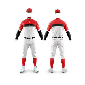Uniforme de baseball léger avec logo personnalisé, fournisseur direct d'usine, prix bas, ensemble maillot et pantalon de baseball unisexe - Product Image 2