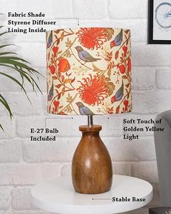 Wooden <b>Table</b> Lamp Base Tabletop Decorative <b>Bedside</b> Light Holder <b>Rustic</b> Home Decor - Product Image 5