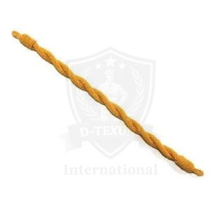 High Quality Double <b>Braided</b> Nylon/Cotton <b>Cord</b> Coated Twisted Draw Cords Pattern Design for Ceremonial Uniforms Customizable - Product Image 4