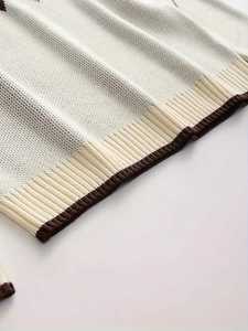 Men's Crew Neck <b>Argyle</b> Knitted <b>Sweater</b> Slim Fit Diamond Pattern Pullover Casual Warm Winter Jumper Fashion Men's Knitwear - Product Image 4