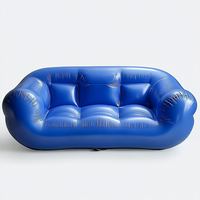 Canapé double gonflable moderne, chaise inclinable flottante en plastique, chaise à bascule pliable pour extérieur, hôtel, salle à manger, salon