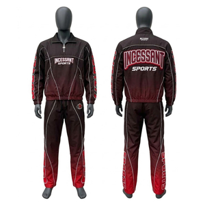 Conjunto Deportivo Personalizado con Logotipo para Hombre, Chaqueta Cortavientos y Pantalones Deportivos con Forro Polar Sublimado en Degradado, Ropa Deportiva Técnica para Correr |   Ropa Deportiva OEM/ODM - Product Image 6