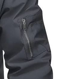 Veste de sport d'hiver légère et de haute qualité pour homme, col montant, logo personnalisable sur le devant, design tricoté 100% coton - Product Image 3