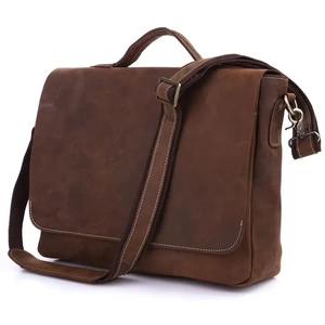 Porte-documents pour ordinateur portable en cuir véritable durable pour hommes - Sac à main de bureau pour cadres, utilisation quotidienne LLB-0347 - Product Image 4