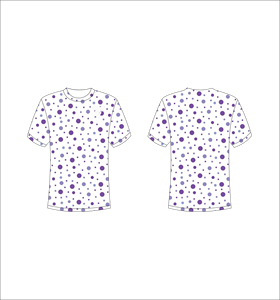 T-shirt à manches courtes pour homme à pois, col rond, coupe classique, décontracté, en coton, imprimé, respirant - Product Image 1