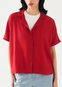 Camisas de Cuello Completo con Botones para Mujer, Ropa de Moda, Color Liso, Cierre de Botones, Diseño con Puños, Blusa, Camisa de Mujer - Product Image 5