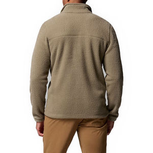 Two Pocket Design winter Wear Sherpa Fleece <b>Jackets</b> High Quality Fleece Fabric Solid Pattern Zipper Style Oversize Fleece <b>Jacket</b> - Product Image 2