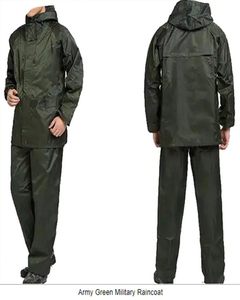 Basic Blue Parachute Rain Suit 100Percent Customized Waterproof Anti-Dust Raincoat for Extreme Water/Hiking Matching Raincoat - Product Image 6