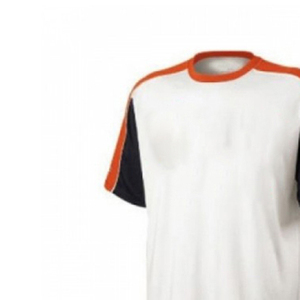 Ensemble d'uniformes de baseball personnalisés blanc, orange, bleu marine, manches courtes, col rond, polyester, pour hommes, toutes saisons - Product Image 2