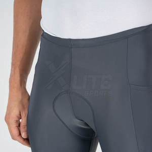 Collants de cyclisme légers et extensibles pour hommes en Spandex/Polyester, respirants, avec maille sans couture, fusion de haute qualité, ajustement flexible - Product Image 4