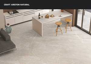 Azulejos de Porcelana con Acabado Tallado de 800x1600 mm, Azulejos de Piso y Pared Aeroni Bianco Gris Claro para Sala de Estar - Product Image 2