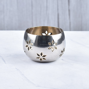 Haute qualité Designer fait à la main argent bougeoir arbre de noël t-light support votif maison décoration de noël rehausseur - Product Image 2