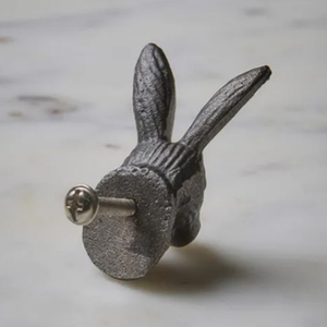 Hare Knob Cast Iron Knob <b>Drawer</b> & Kids Wardrobe Metal Knobs - Product Image 3