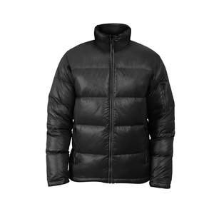 2026 Men <b>Red</b> Puffer <b>Jacket</b> Stand Collar Zipper Closure Windproof Casual Winter Coat Regular Fit Solid Color Polyester Wadding - Product Image 5