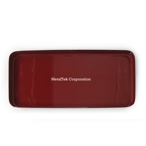 Plateau rectangulaire en fer de qualité supérieure, finition marron miroir élégante, durable et résistant à la rouille, parfait pour la décoration de la maison, le café ou le service. - Product Image 2