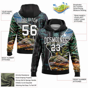 Sudadera con Capucha para Pesca Deportiva al Aire Libre, de Manga Larga, Secado Rápido, Tejido de Poliéster que Absorbe la Humedad y Protección UV para el Invierno - Product Image 5