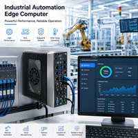 Mini PC industriel embarqué 6 ports LAN I210/I219, 8 ports USB, 4 ports RS232/485, ordinateur industriel compatible montage mural, vision industrielle, en stock