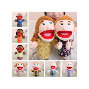 Cleopatra Plush Puppet With Orange Outfit And Black Hair <b>Soft</b> <b>Stuffed</b> Animal <b>Toy</b> For Kids Age 2 To 4 Years Unisex - Product Image 6