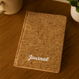 Agenda en liège A5, journal double fonction, reliure parfaite, 192 pages, cadeau écologique, style naturel, vente en gros Inde - Product Image 1