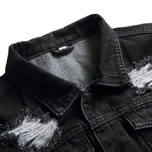 เสื้อแจ็คเก็ตยีนส์ลำลองผู้ชาย |   แจ็คเก็ตยีนส์สีส้มแบบสั่งทำพิเศษสำหรับผู้ซื้อขายส่ง ทรงเข้ารูป ติดกระดุมด้านหน้า เสื้อคลุมยีนส์ - Product Image 3