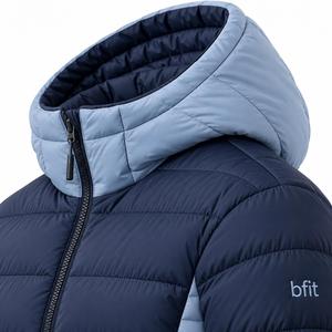 Blouson matelassé unisexe épais style streetwear avec fermeture éclair, chaud et rembourré, coupe-vent pour sports de plein air, décontracté, service OEM - Product Image 6