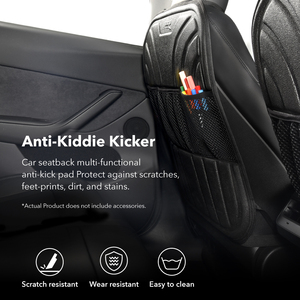 Anti-Kiddie Kicker Car Seat Cover Premium Protection for Little Feet - Product Image 3