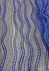 Fully Hand Beaded Fancy Luxury 100% Polyester <b>Lace</b> Fabric for Wedding Garments OEM/ODM Wholesale Manufacturer - Product Image 2