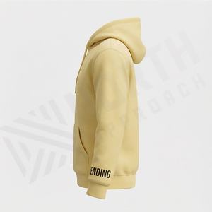 Sudadera con Capucha Extra Grande de Felpa de Algodón con Logotipo de Empresa Bordado Personalizado, Uniformes para Personal, Pedidos Personalizados en Color Suave - Product Image 3