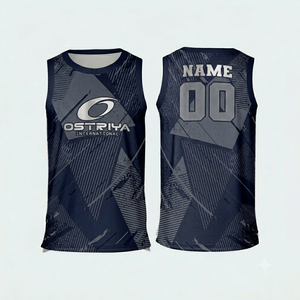 Camiseta de Baloncesto de Talla Grande, de Alta Calidad, Transpirable, de Secado Rápido, sin Mangas, de Poliéster, con Cuello en V, Tejido de Malla, con Relieve en la Parte Delantera - Product Image 4