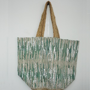 Sac fourre-tout messager bohème en jute bio 2026 pour femme, fait main, écologique, de voyage, ouvert, uni, tendance - Product Image 3