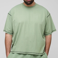 Ensemble de shorts pour homme personnalisé, 100% coton, été, 2 pièces, logo personnalisé, t-shirt oversize col rond, shorts à cordon pour homme