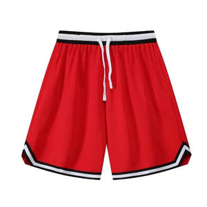 Shorts vintage streetwear pour hommes, unis, effet délavé, au-dessus du genou, en molleton de coton doux, taille à cordon de serrage, fabricant OEM AI-SH-21 - Product Image 6