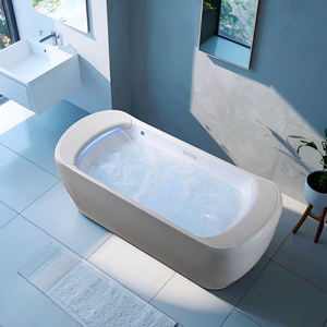 Bañera independiente de lujo para interiores, bañera de acrílico para baño, bañera de esquina para hotel - Product Image 3