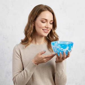 Ensemble de saladiers en résine polie de qualité alimentaire, style européen, faits à la main, durables, écologiques, pour mariages et fêtes - Product Image 1