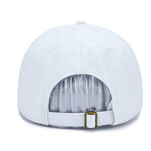 Custom White 6-Panel Baseball <b>Cap</b> Unisex Fitted Canvas Casual Solid Color Children's <b>Hat</b> Four Seasons Wear Embroidery Silk - Product Image 2