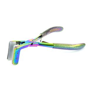 Custom Logo 7 inches hair <b>tape</b> in extensions plier tool <b>Tape</b> in Micro Link Plier Stainless Steel with double spring Styling Tool - Product Image 1