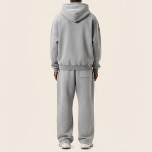 Conjunto Deportivo de Dos Piezas para Hombre, Estilo Urbano, con Capucha, para Invierno, Personalizado al por Mayor, Impreso, Transpirable, Ligero, 100% - Product Image 2