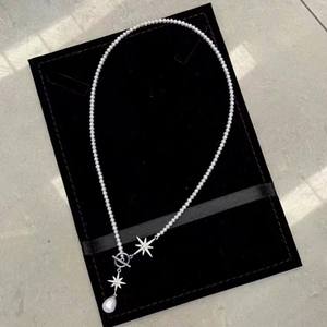 Collar Versátil de Perlas de Agua Dulce de 3-4 mm, Cadena de Clavícula de Oro de 14K, Estilo Juvenil de Lujo Ligero para Mujer, Colgantes de Moda - Product Image 1