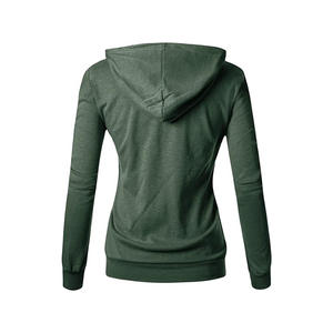 Sweat-shirt décontracté à capuche long, coupe ample, couleur unie, grande taille - Product Image 6