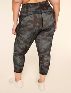 Leggings Capri de Punto con Estampado Floral, Transpirables, Antibacterianos, Casuales, para Mujer, Tallas Grandes, con Logotipo Personalizado OEM, Venta al Por Mayor, Económicos - Product Image 6