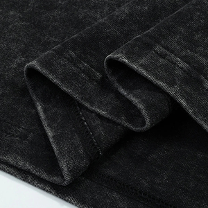 Camiseta Oversize Y2K con Lavado Ácido, 300 GSM, Algodón Pesado de Doble Capa, Manga Larga, Corte Cuadrado, Producción OEM Personalizada - Product Image 4